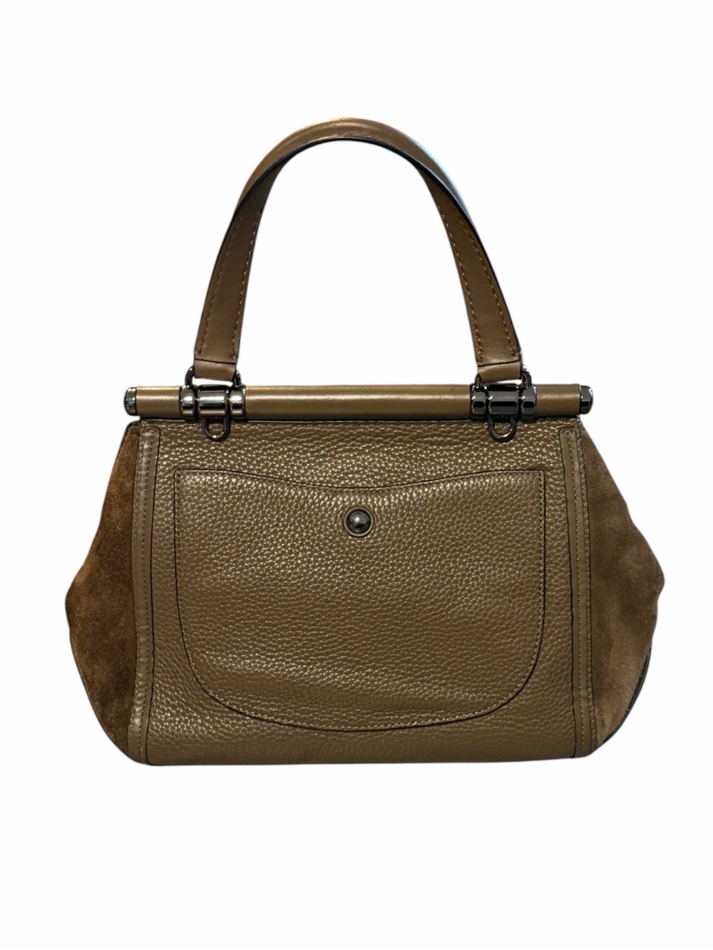 Coach Drifter Top Handle Satchel & Wristlet with Western Rivets & Tigers Eye - Picture 5 of 16